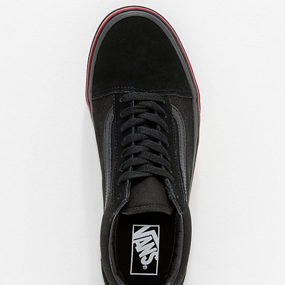 vans old skool flame wall black